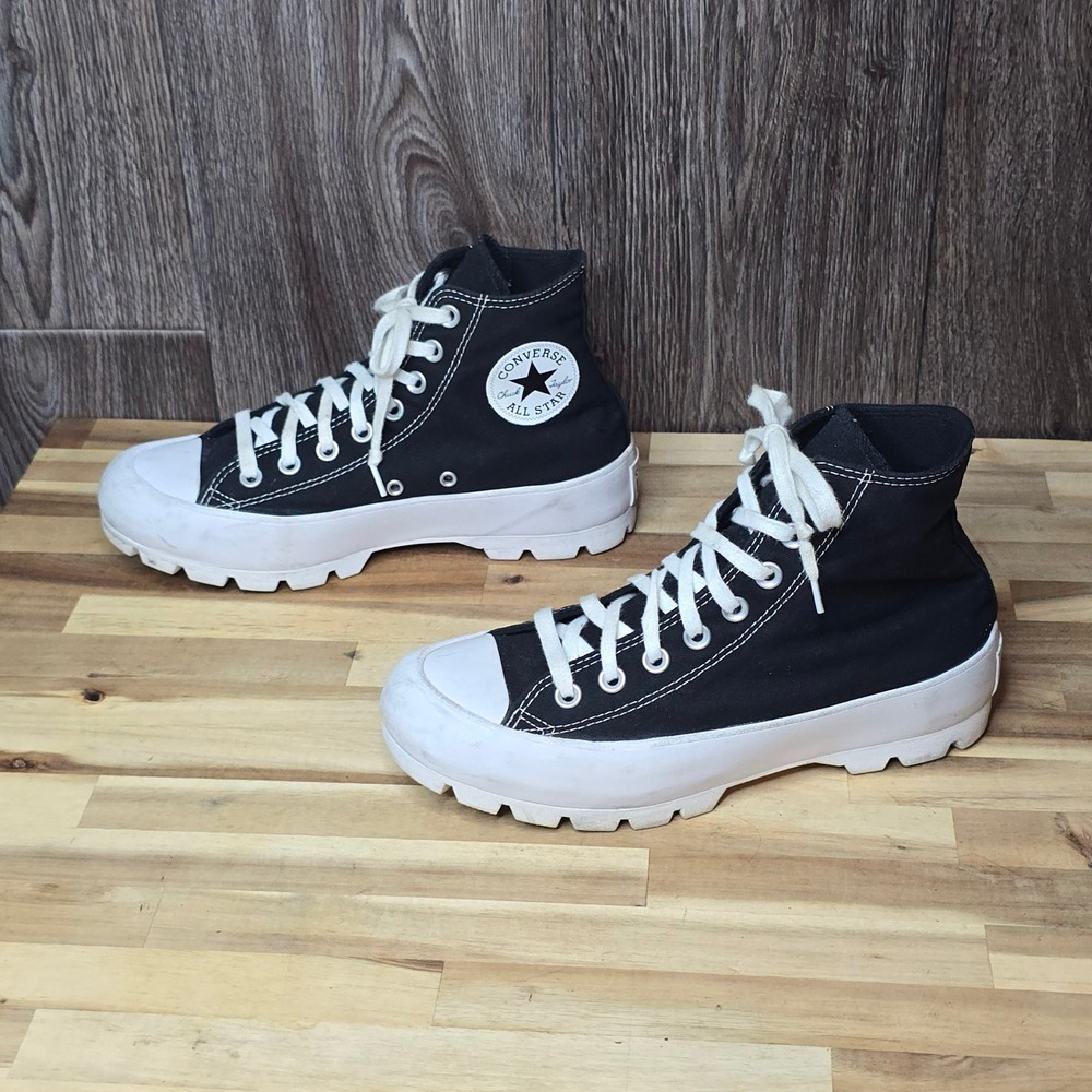 Converse Chuck Taylor All Star Lugged High Top 8.5 Black Womens Platform Sneaker